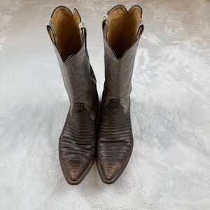 Rios of Mercedes Brown and Gray Cowboy Boots